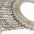 F856 Breast plate Afghan silver and set glass stones. 17 x 21 cms - The Nomads Tent
